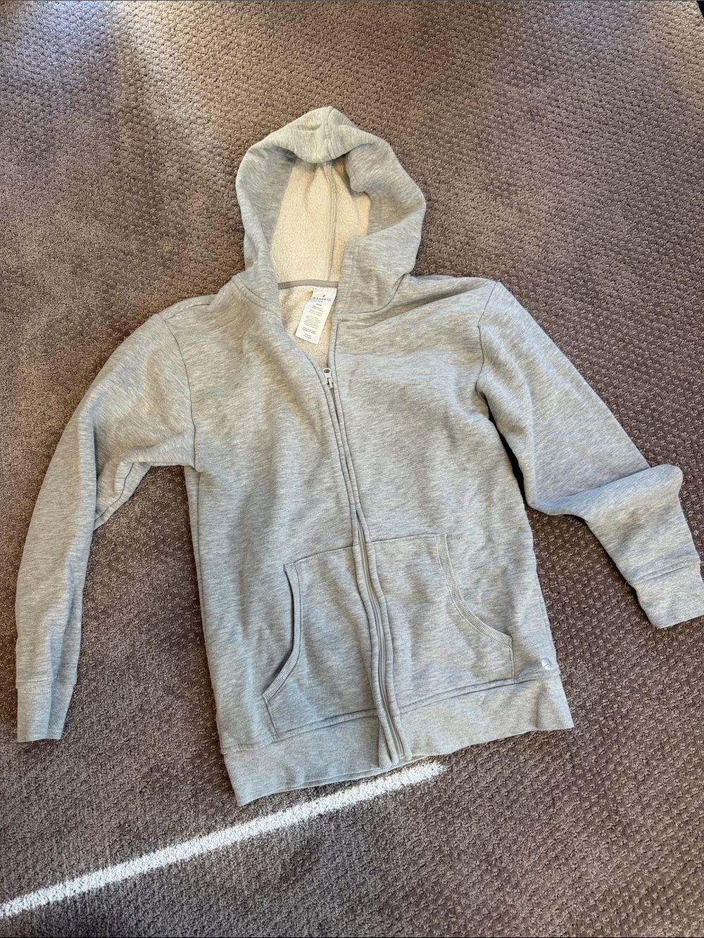Zip Up Grey Hoodie
